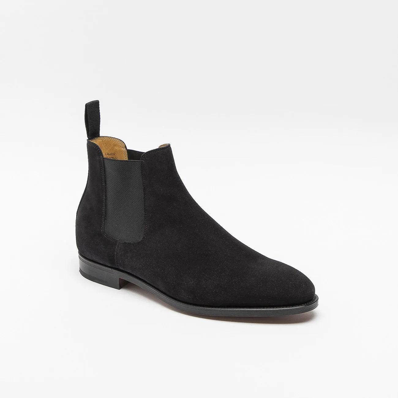 John Lobb Stivale chelsea John Lobb Lawry in camoscio nero (Taglia 7.5 UK)