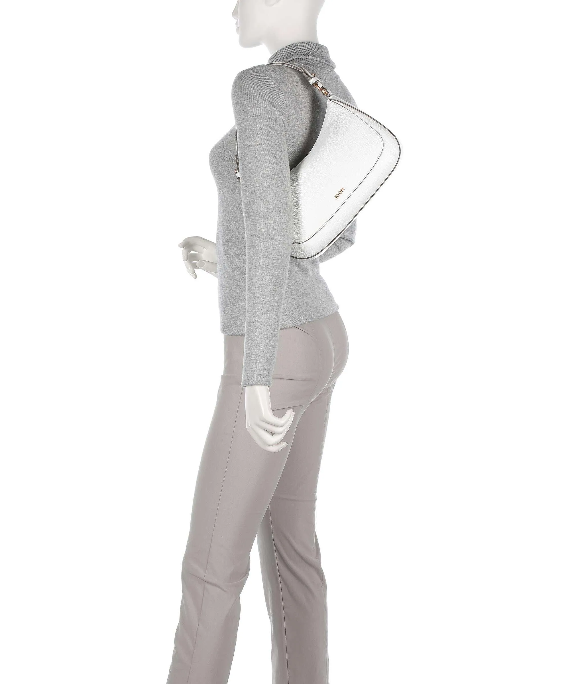  JOOP! Estate Loreen Borsa hobo pelle di vacchetta grana bianco  