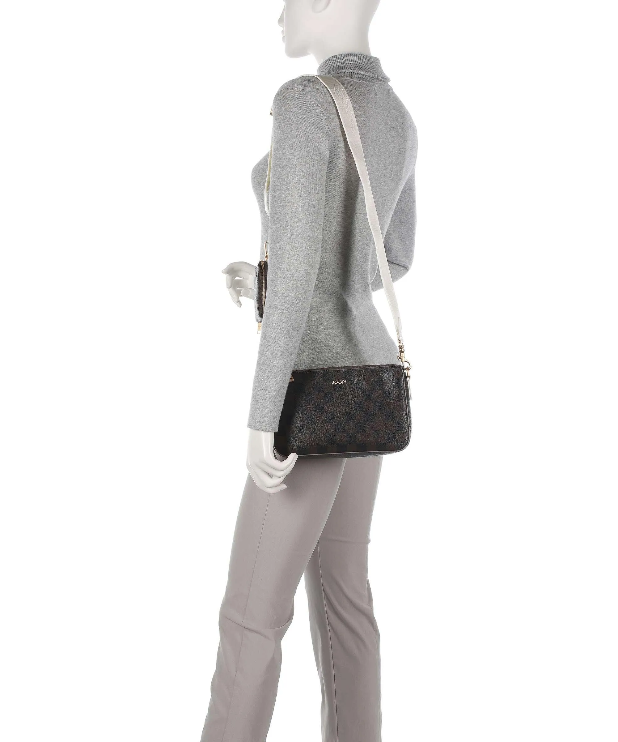  JOOP! Piazza Edition Jasmina Borsa a tracolla pelle sintetica marrone scuro  