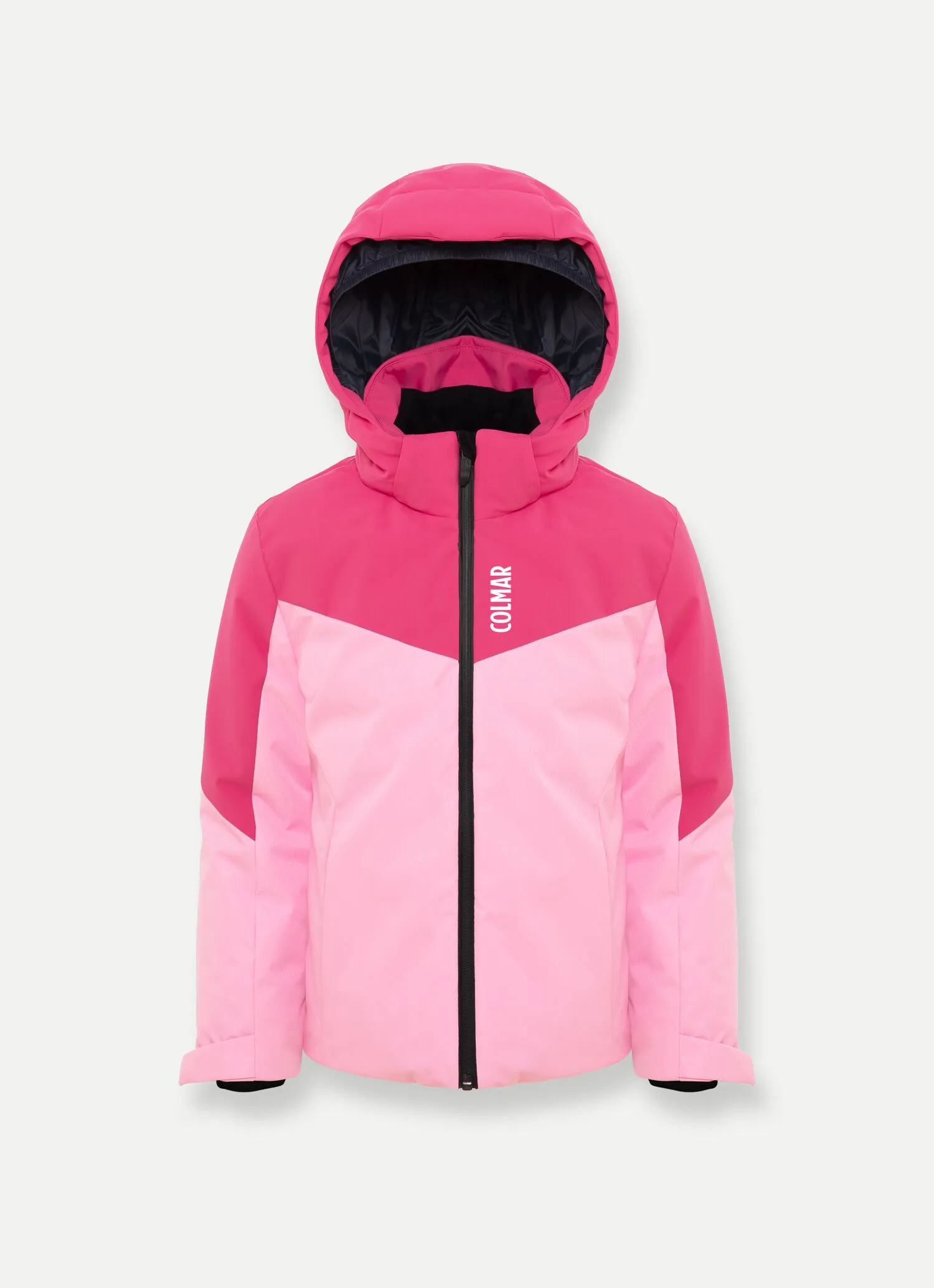 KIDS colorblock ski jacket in wadding.