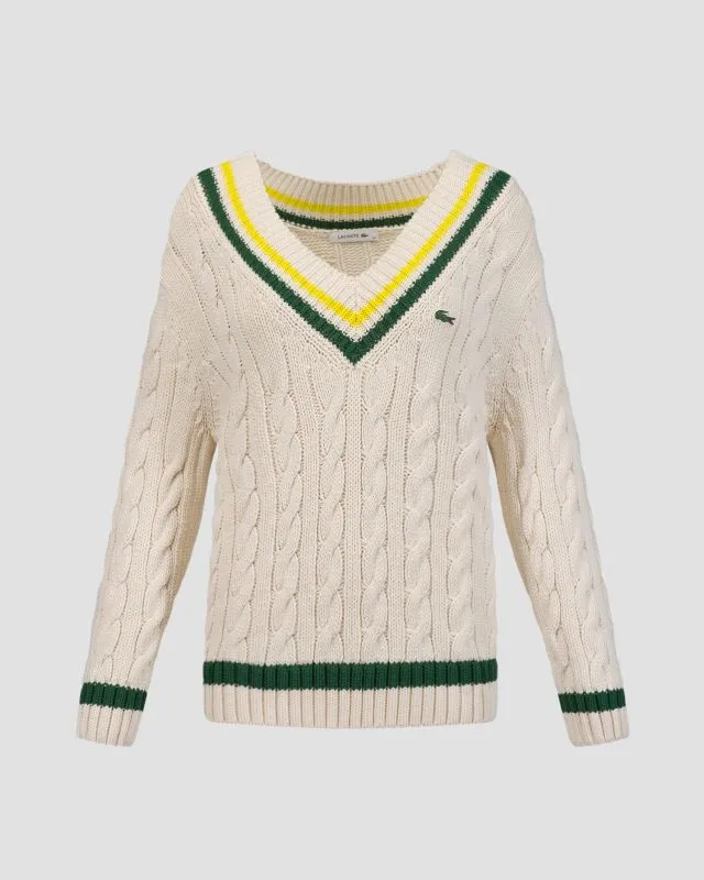 Kremowy sweter damski Lacoste AF6942 af6942-ius