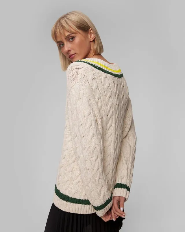 Kremowy sweter damski Lacoste AF6942 af6942-ius