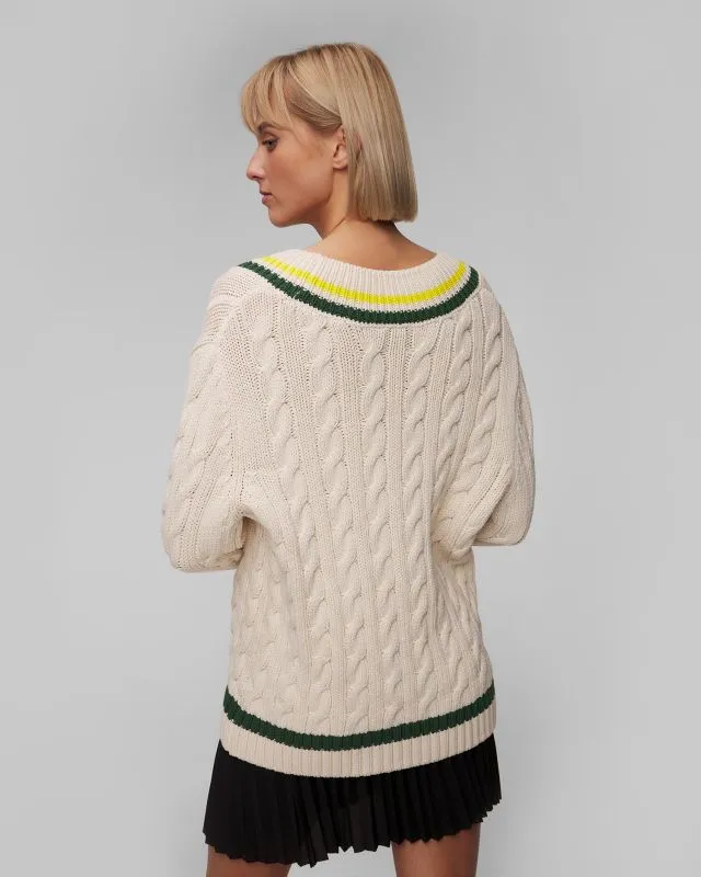 Kremowy sweter damski Lacoste AF6942 af6942-ius