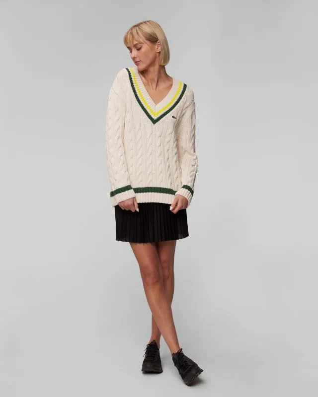Kremowy sweter damski Lacoste AF6942 af6942-ius