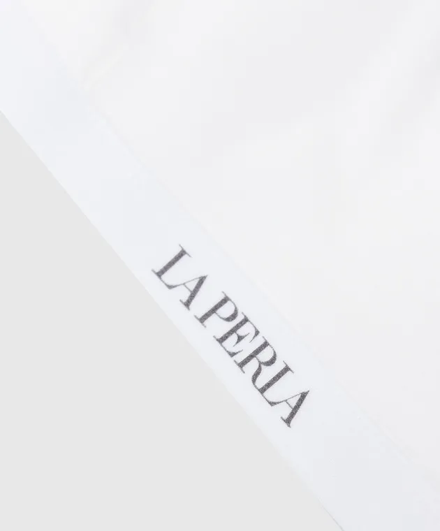 LA PERLA Maglia bianca da bambino con logo 51339814