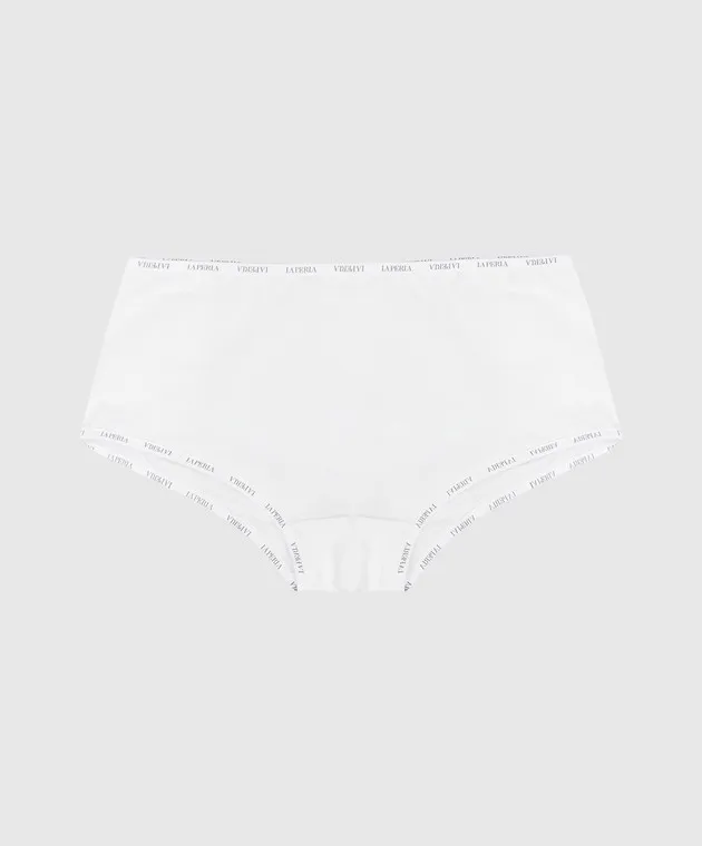 LA PERLA Mutandine bianche per bambini con logo 51307814