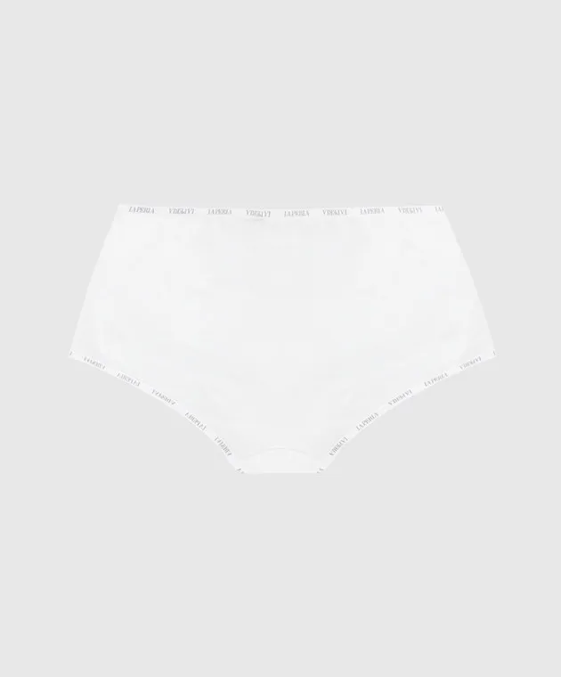 LA PERLA Mutandine bianche per bambini con logo 51307814