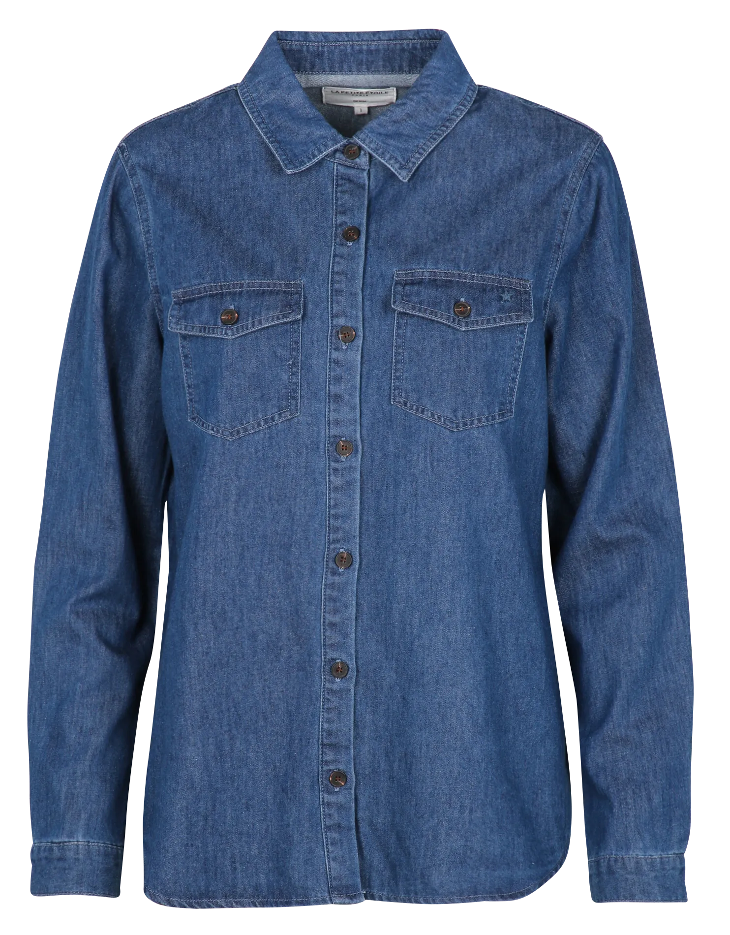  LA PETITE ETOILE   CECILIA - Camicia collo classico in denim | Jeans denim brut