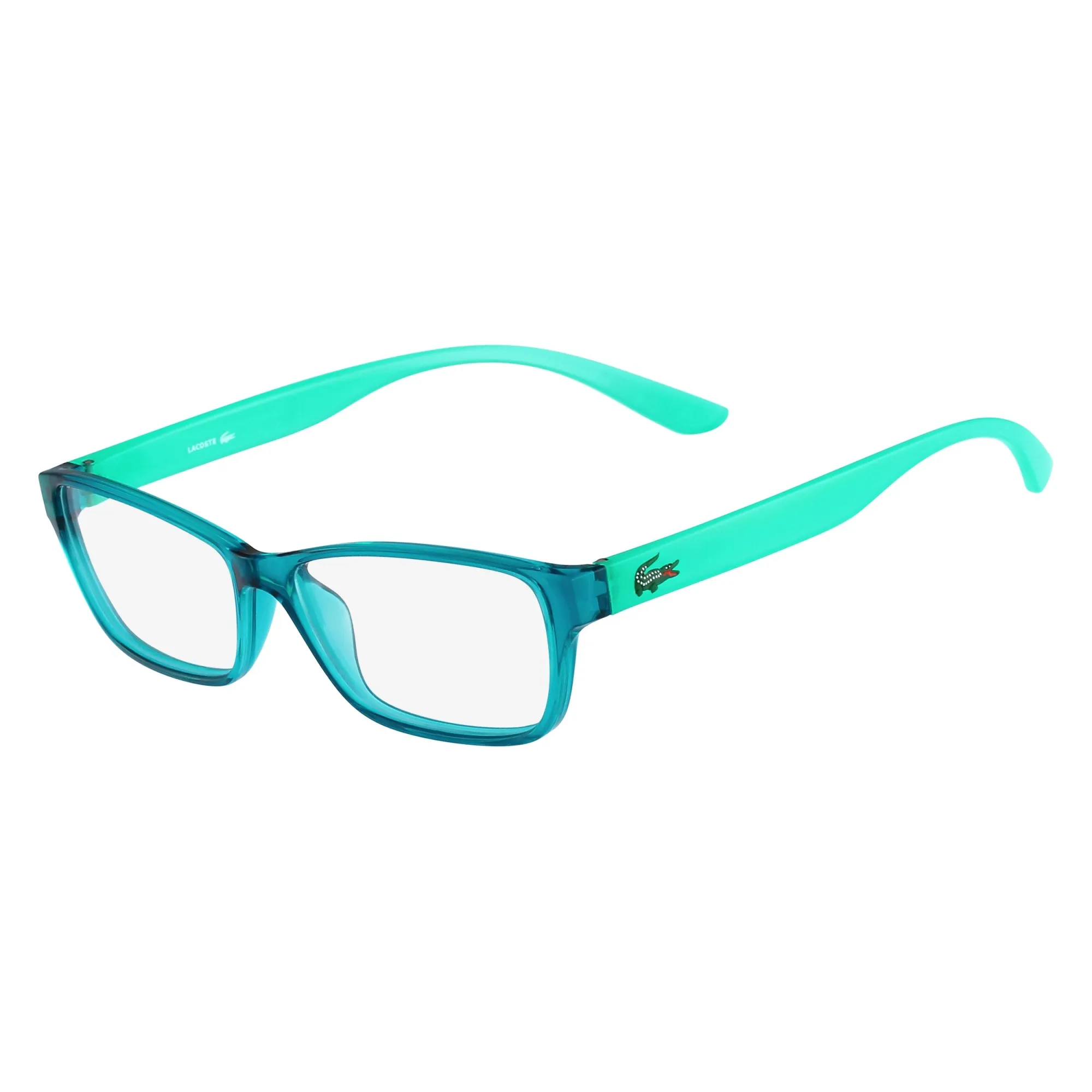   Lacoste L 3803B - 444 Acqua Con Templi Fosforici | Occhiale Da Vista Bambina 