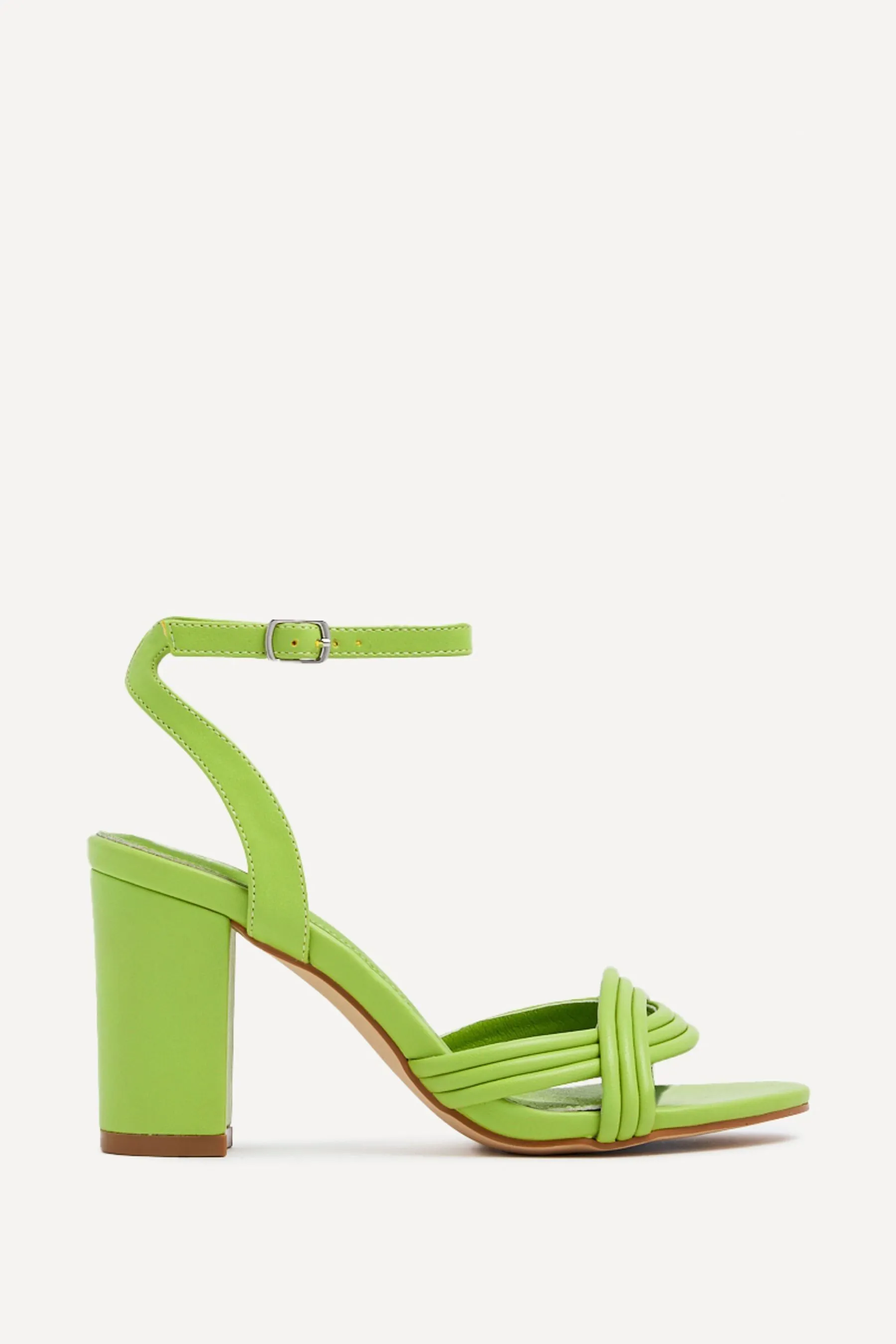 Linzi - Regina - Sandali con tacco largo e spalline frontali intrecciate