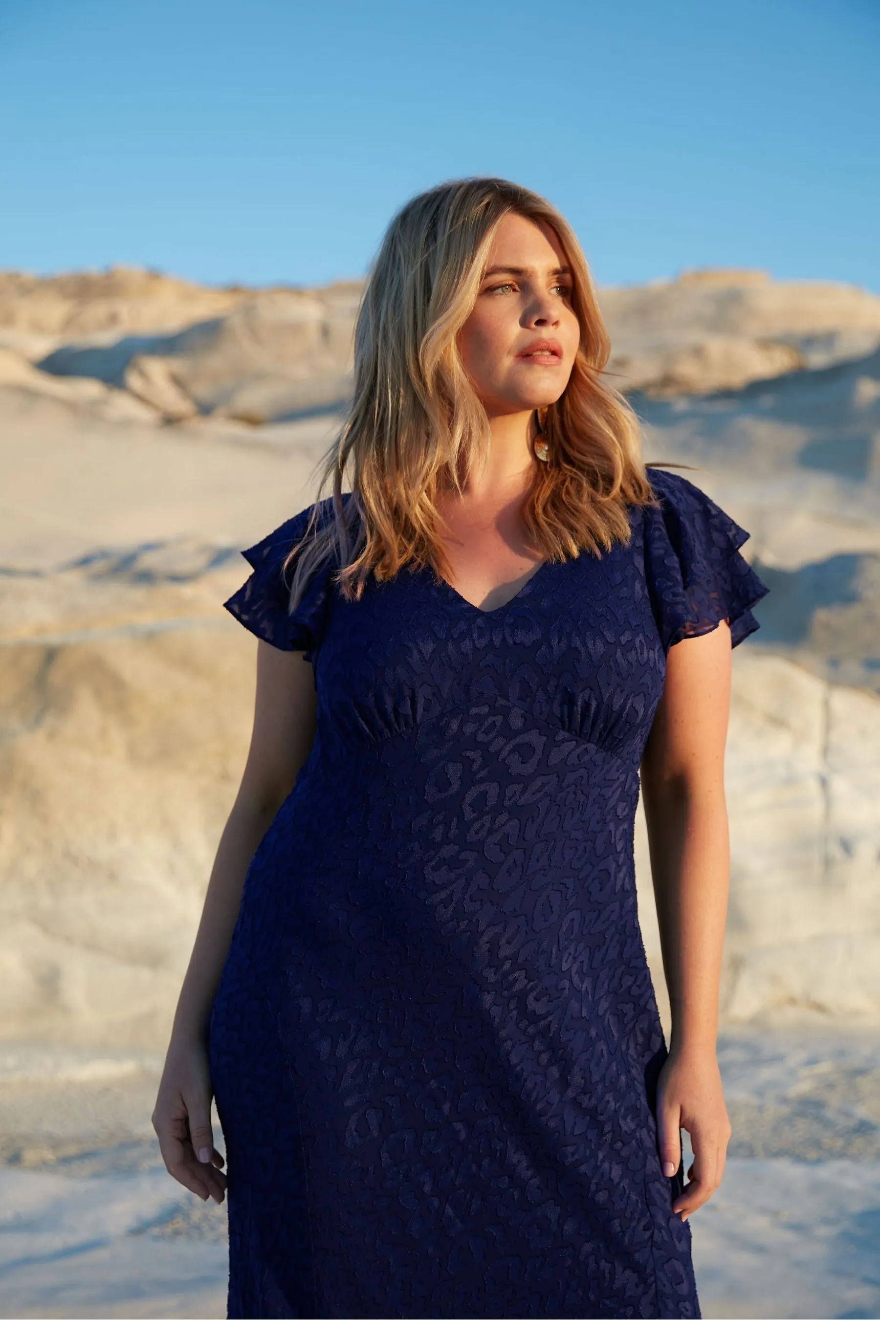Live Unlimited Curve - Animal - Abito maxi Ruches spalle scoperte