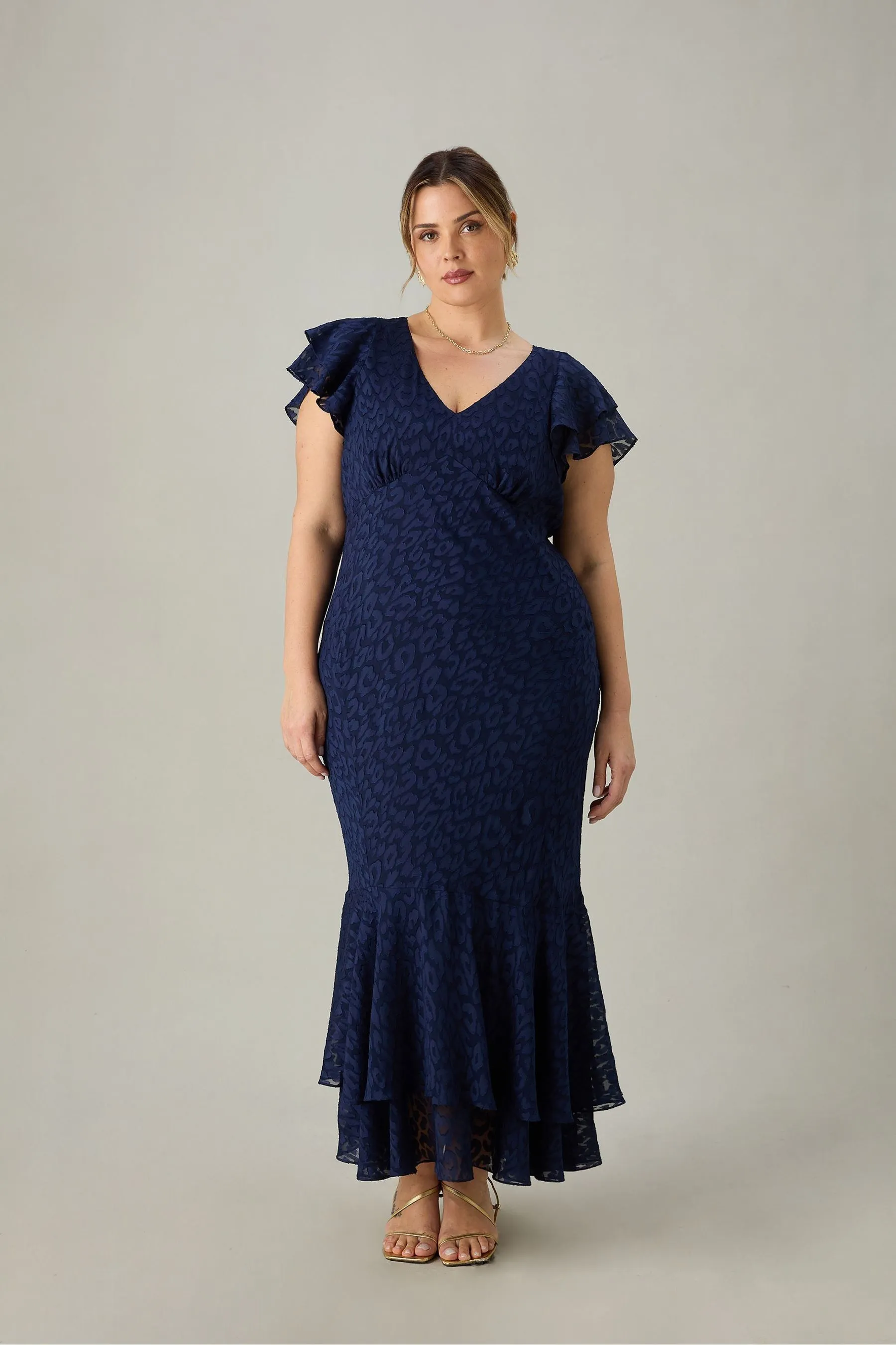 Live Unlimited Curve - Animal - Abito maxi Ruches spalle scoperte