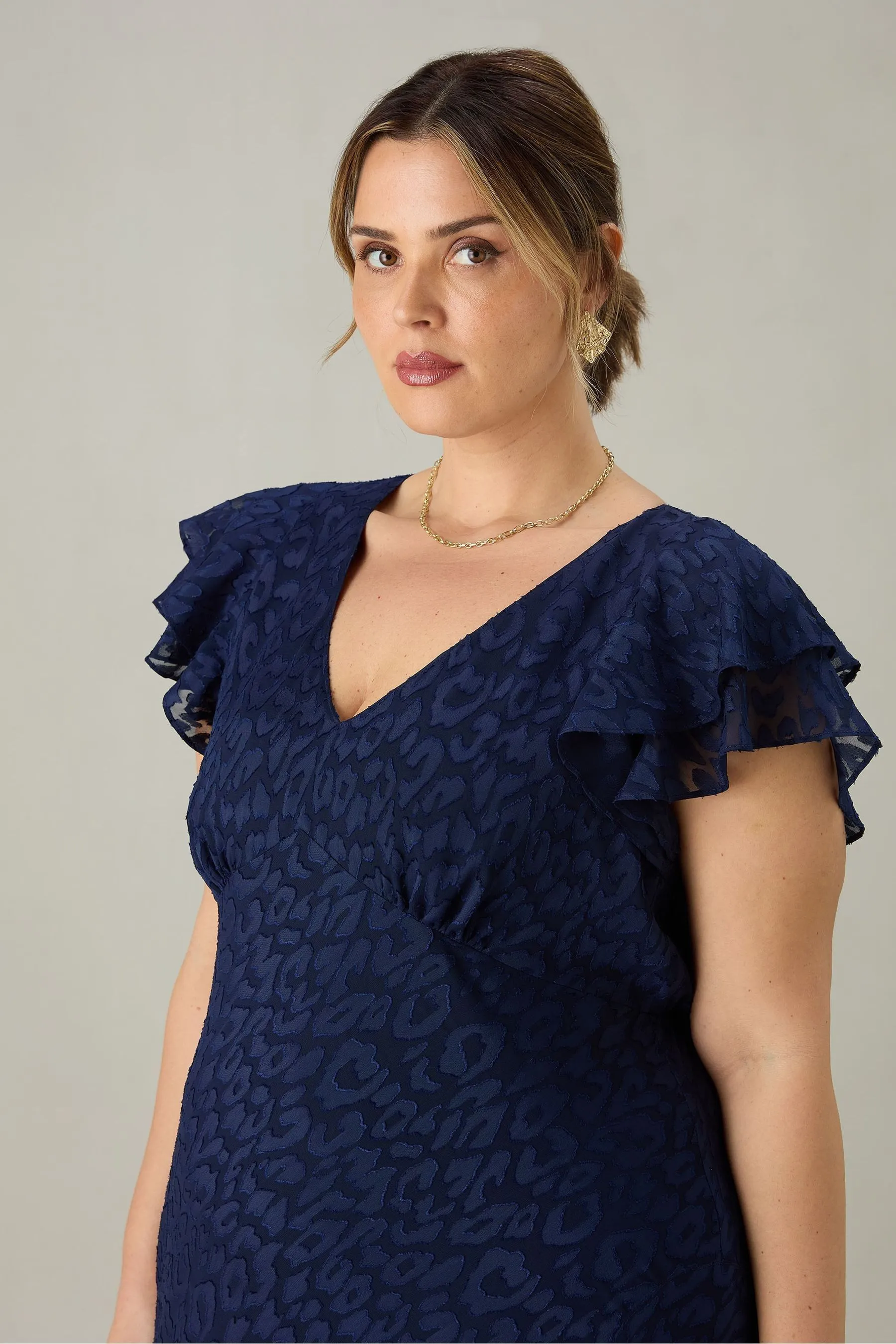 Live Unlimited Curve - Animal - Abito maxi Ruches spalle scoperte