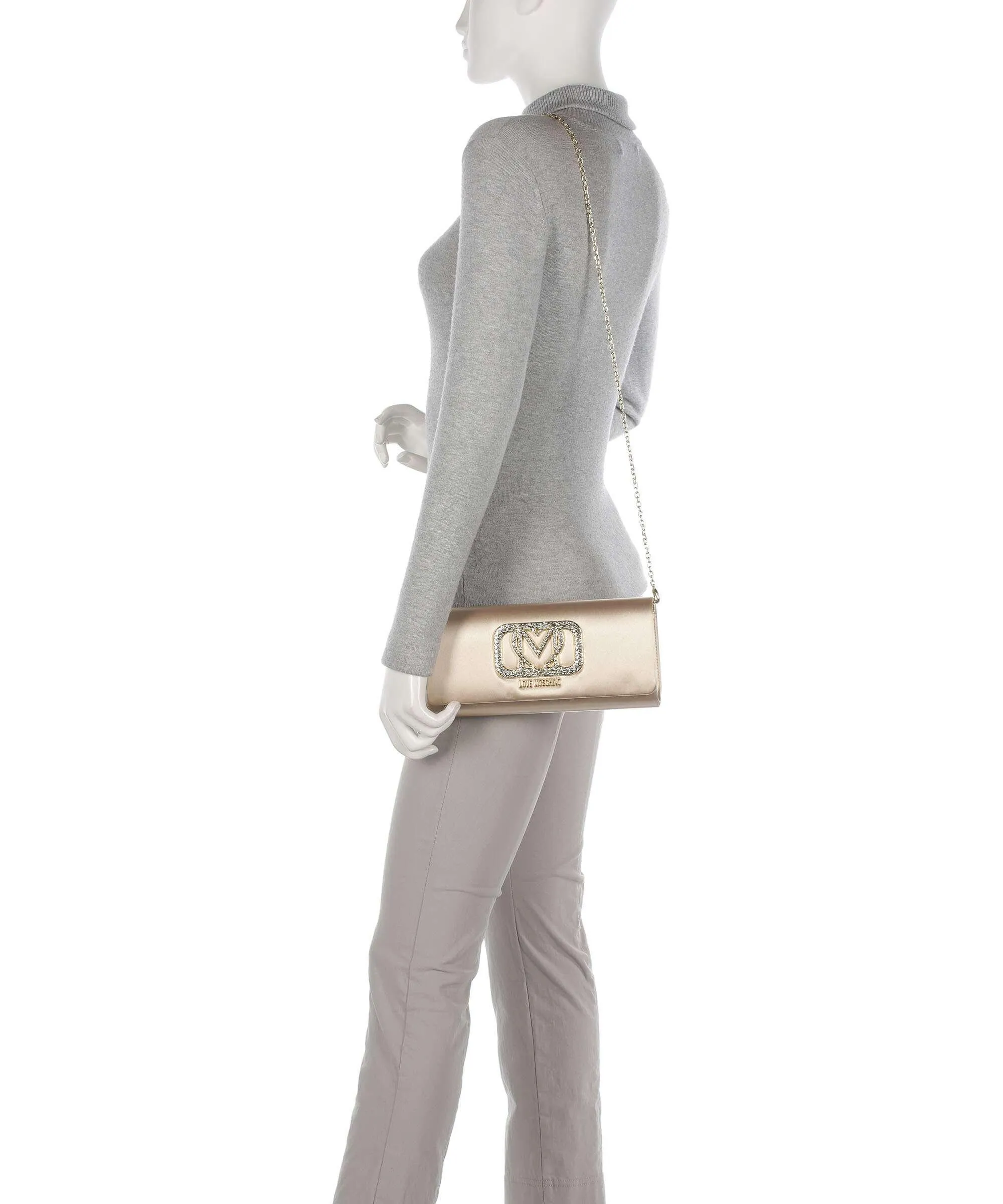  Love Moschino Smart Daily Borsa a tracolla poliestere oro  