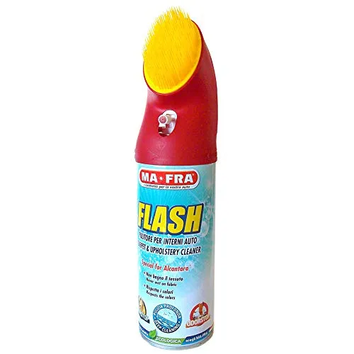 Ma-Fra, Pulitore Flash Interni, a Secco, Adatto a Tessuto, Velluto e Alcantara, Neutralizza gli Odori, 400ml