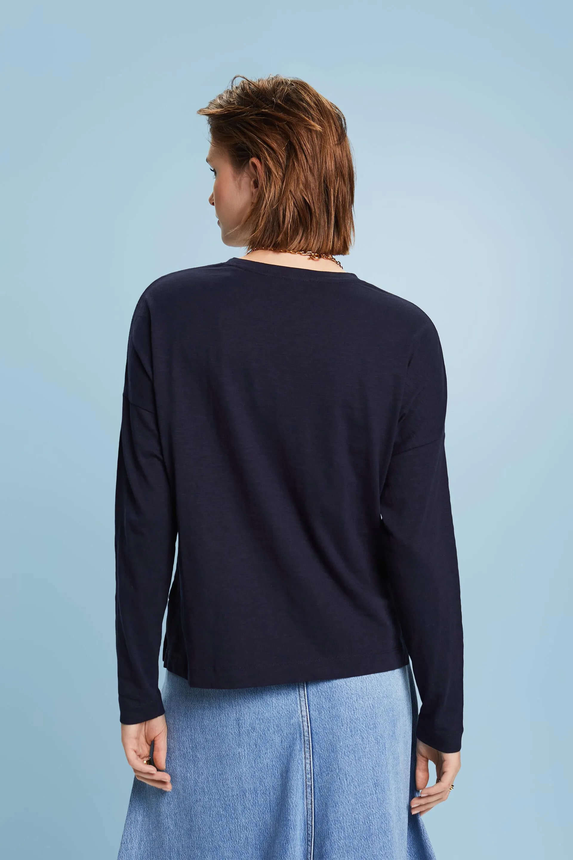 Maglia basic a maniche lunghe in jersey