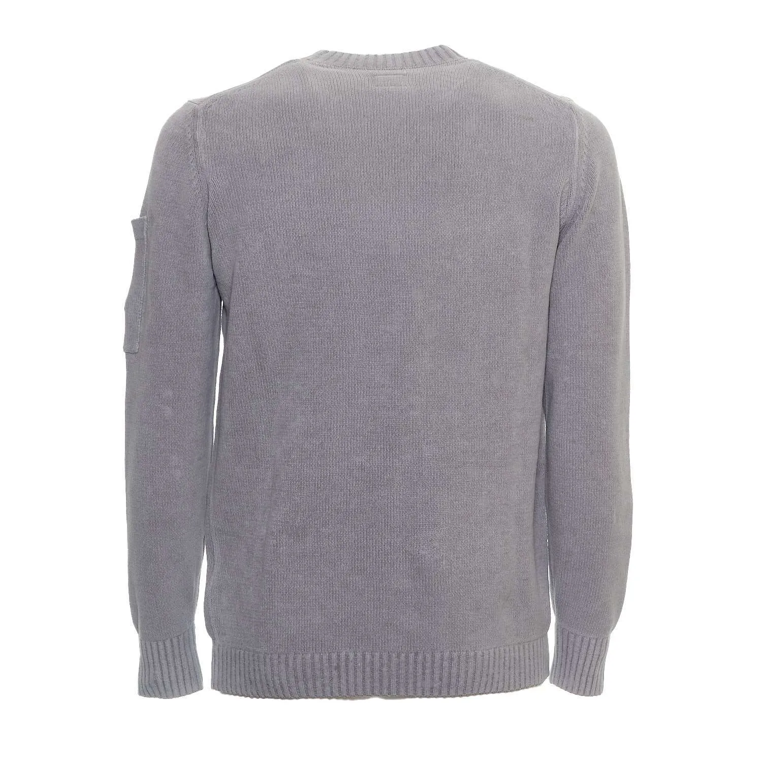 Maglia Girocollo In Ciniglia Di Cotone