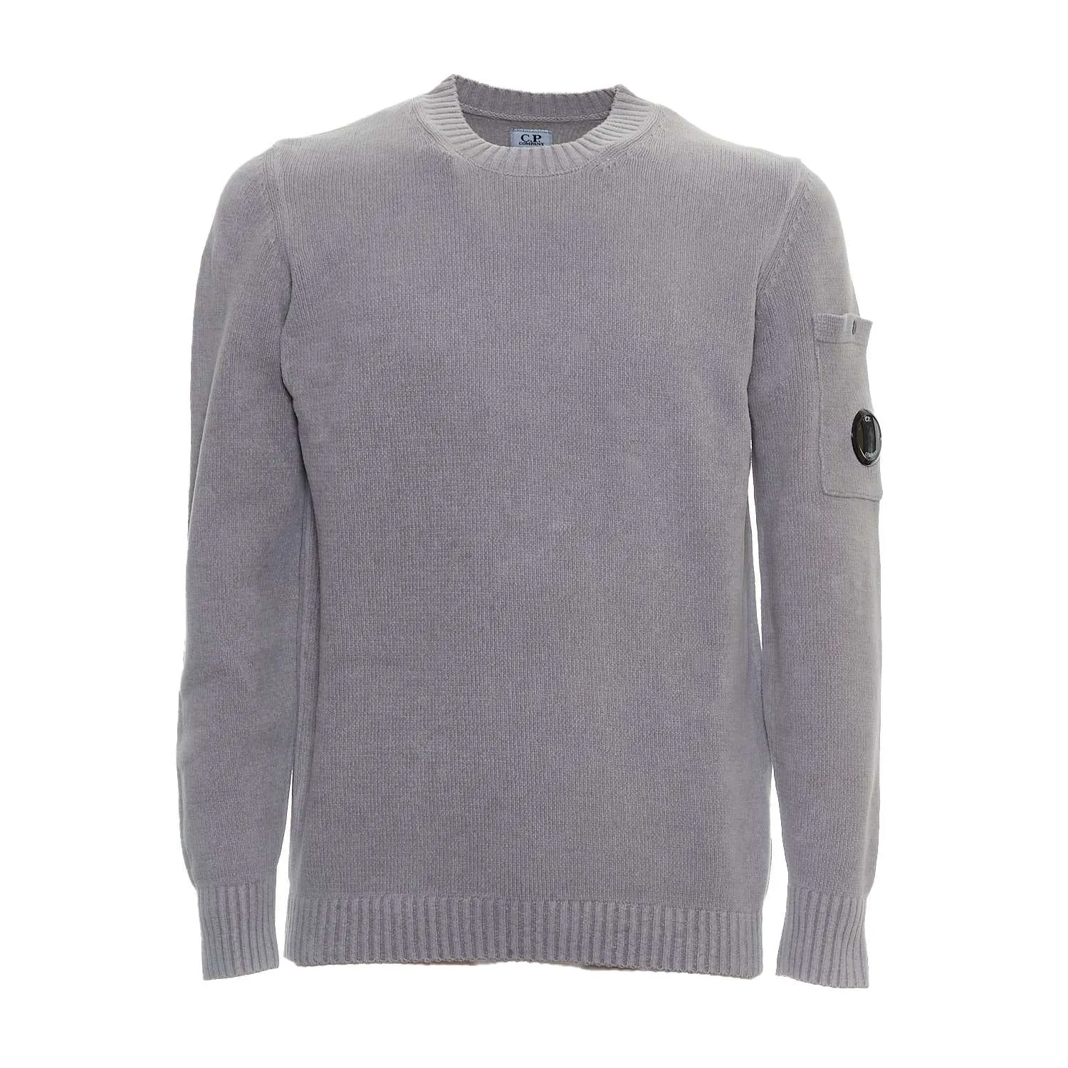 Maglia Girocollo In Ciniglia Di Cotone