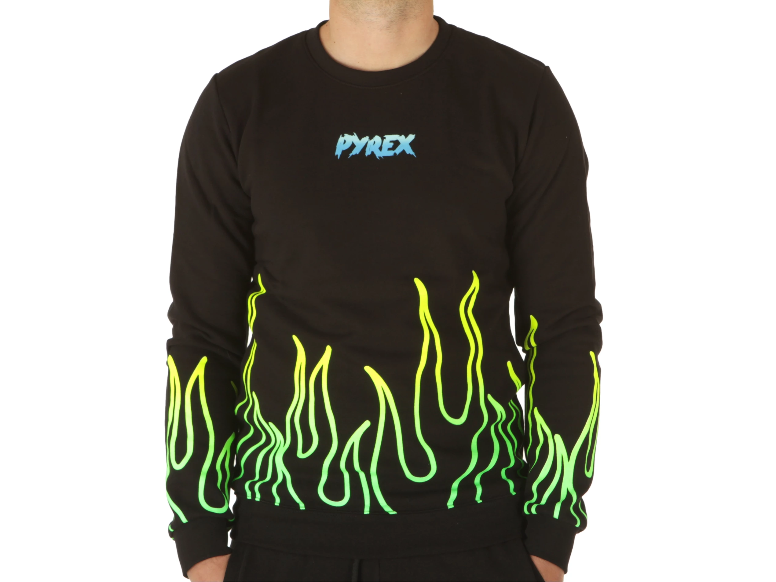 Maglia Girocollo In Felpa Uomo Nero