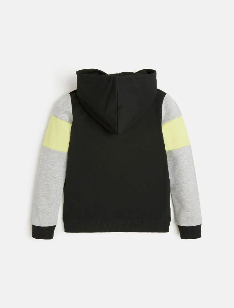 Maglia In Felpa Guess - Grigio Giallo