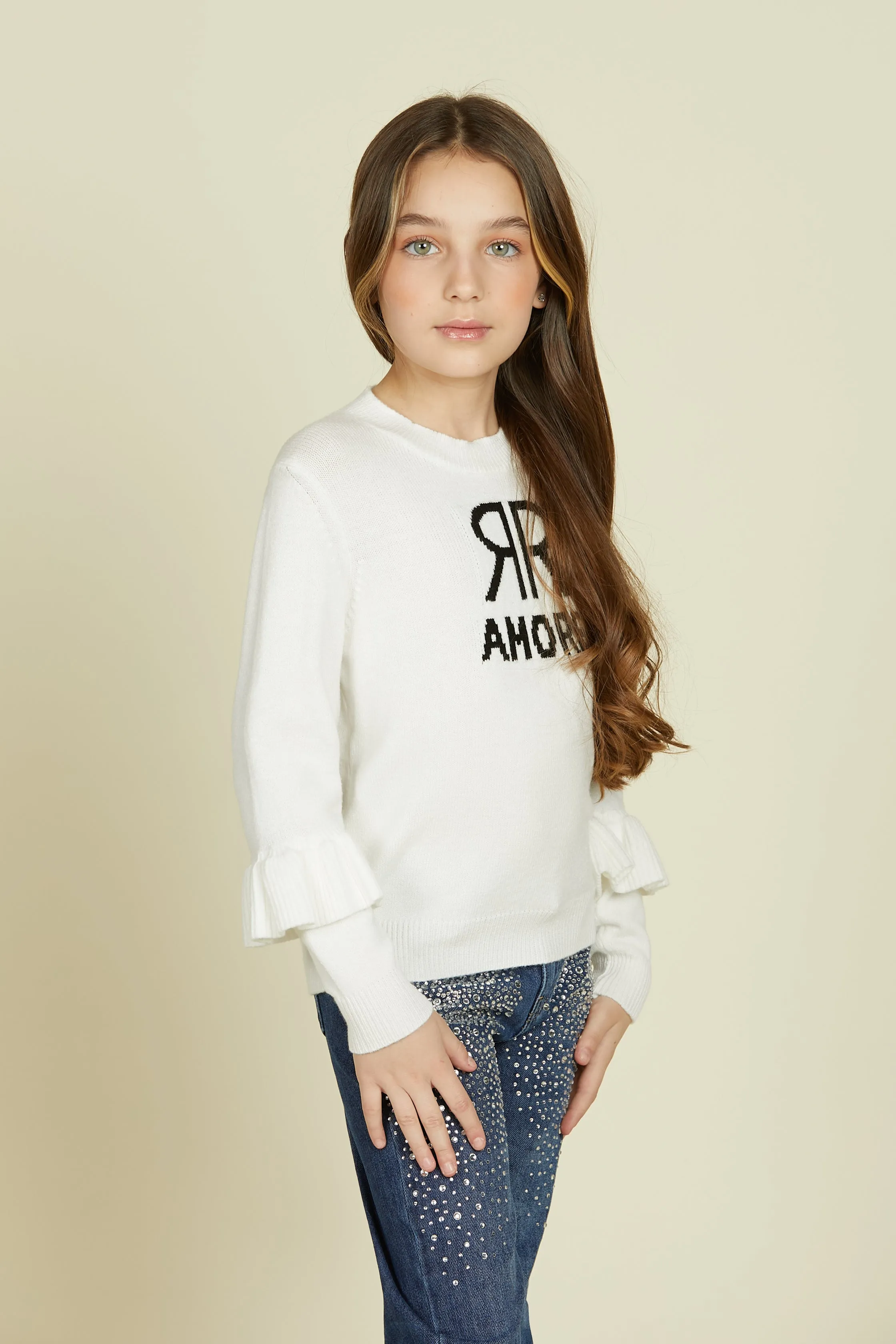 Maglia OSTI manica lunga con gale jacquard logo
