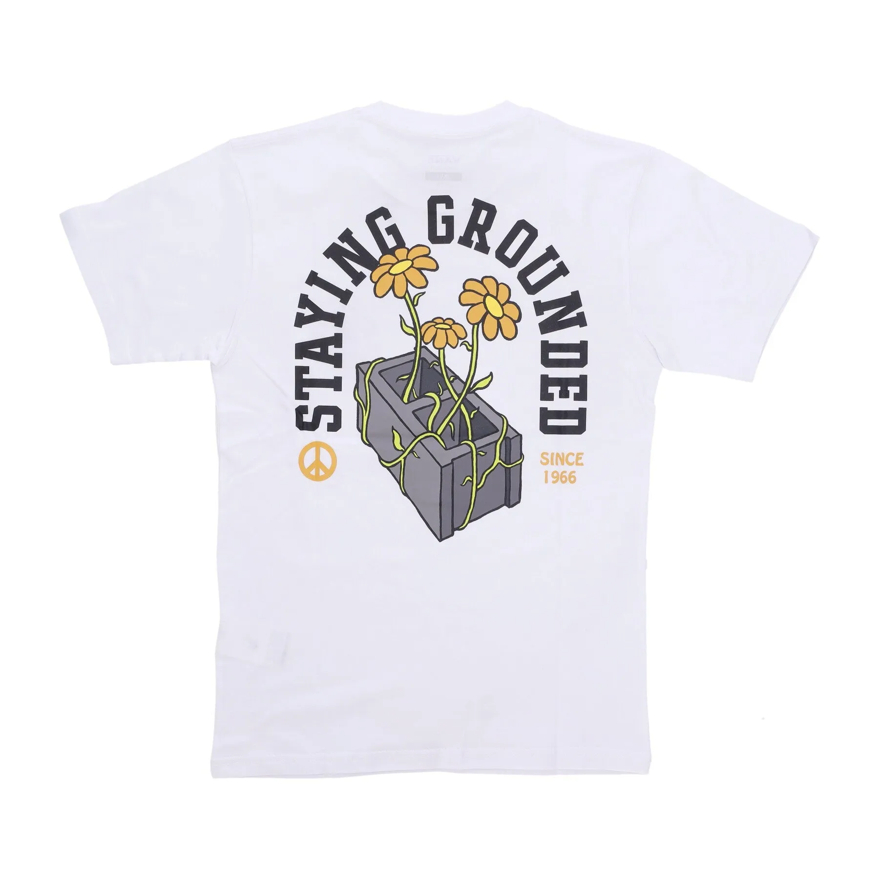 Maglietta Uomo Staying Grounded Tee White/black