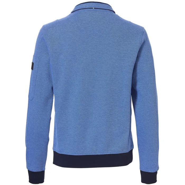 Maglione Baileys con zip a pois testurizzati Blu