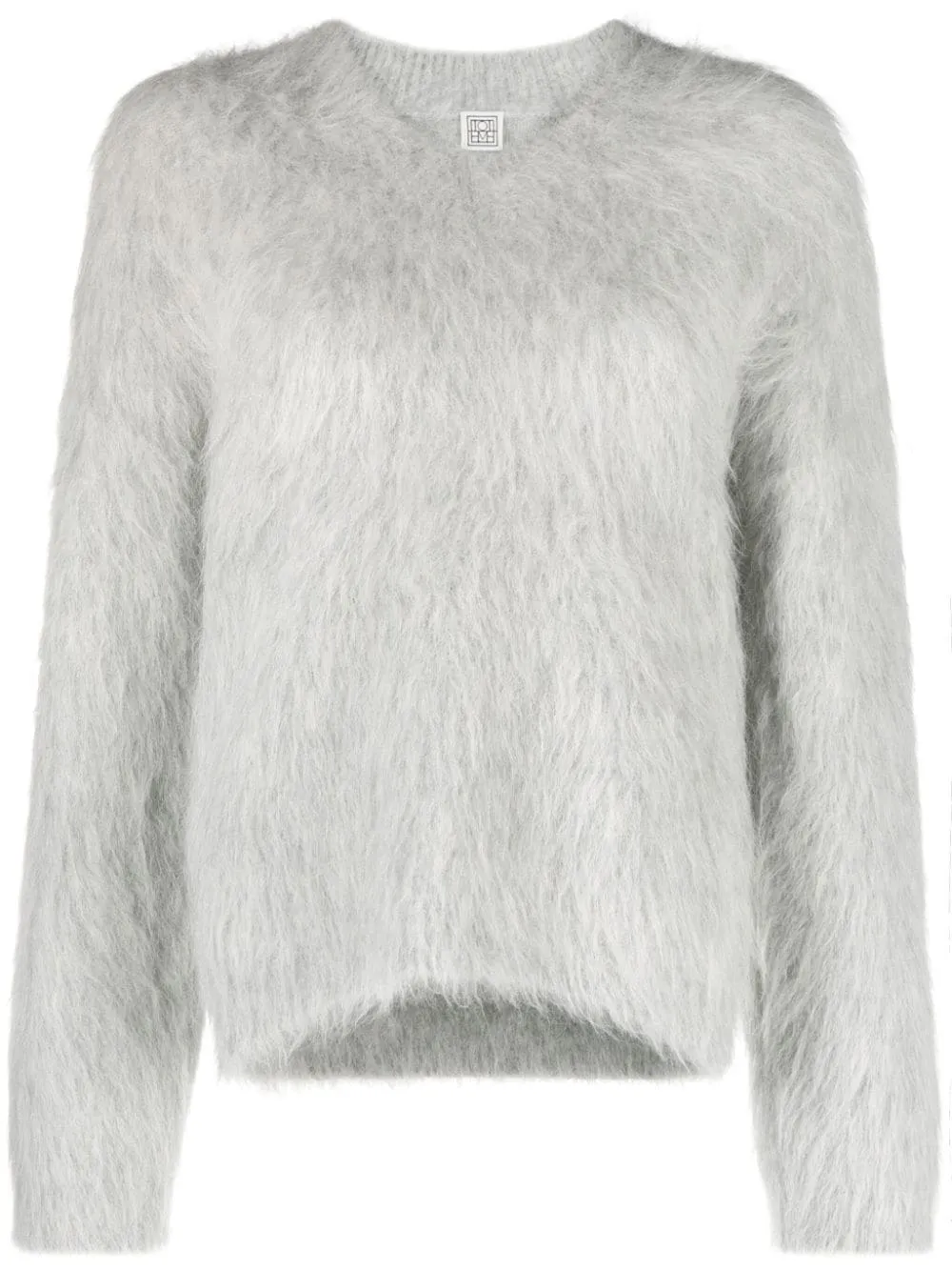 Maglione con scollo a v in grigio - donna