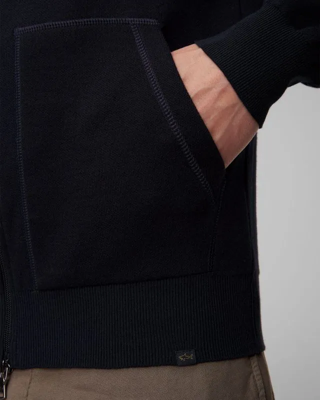 Maglione grigio con cerniera da uomo Paul&Shark
