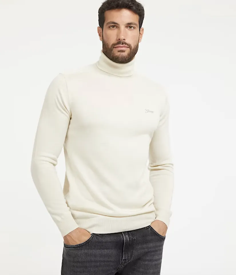 Maglione Guess Uomo collo alto beige M3BR10Z3052-A913