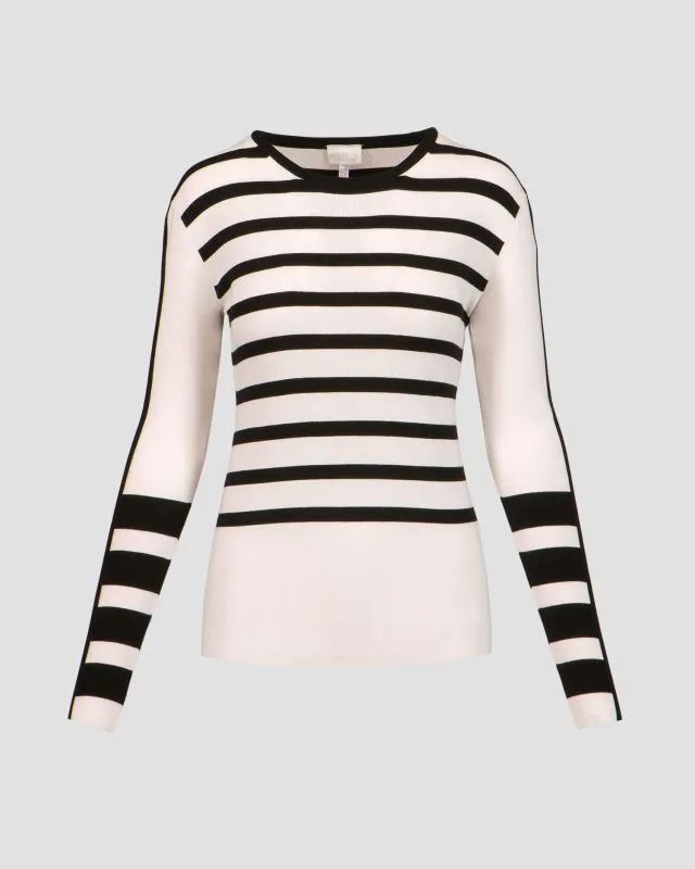 Maglione in viscosa a righe da donna Sportalm