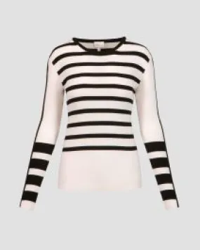 Maglione in viscosa a righe da donna Sportalm