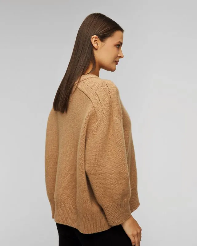 Maglione marrone in cashmere da donna Kujten Diane