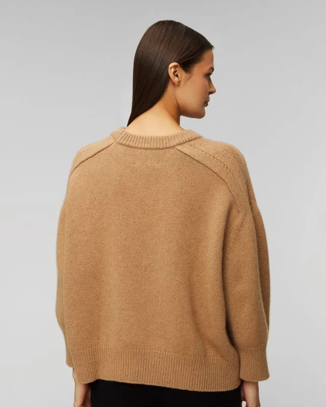Maglione marrone in cashmere da donna Kujten Diane