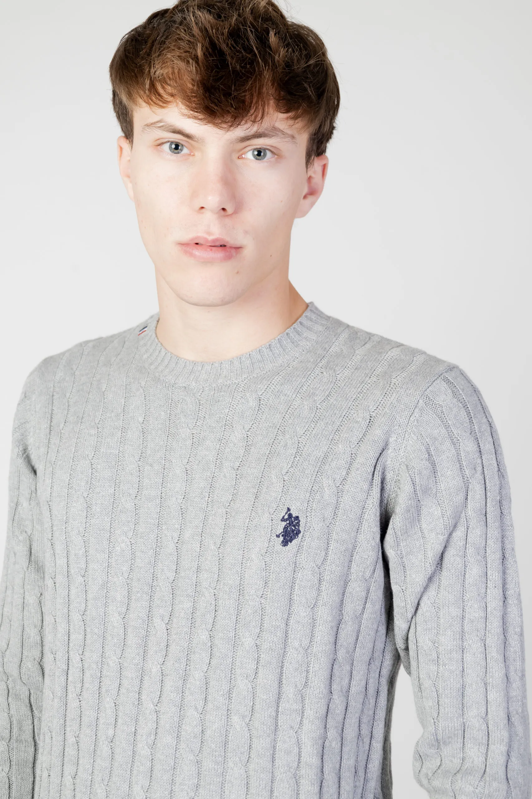 Maglione U.S. Polo Assn. bert eh03 Grigio Chiaro