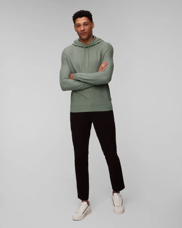 Maglione verde oliva da uomo Hugo Boss Trapani