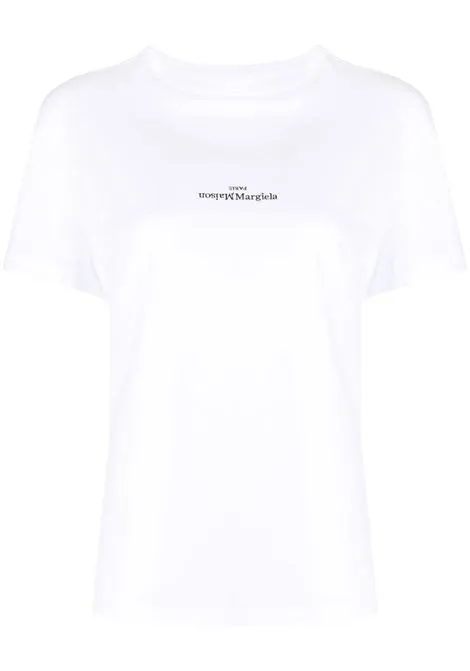 MAISON MARGIELA T-SHIRT LOGO DISTORTO