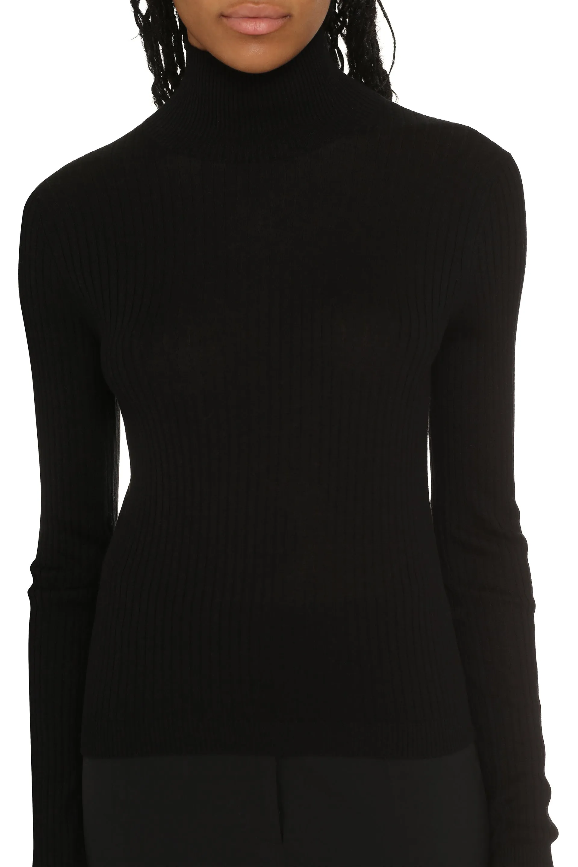 Max Mara Studio Maglione dolcevita Sax a coste
