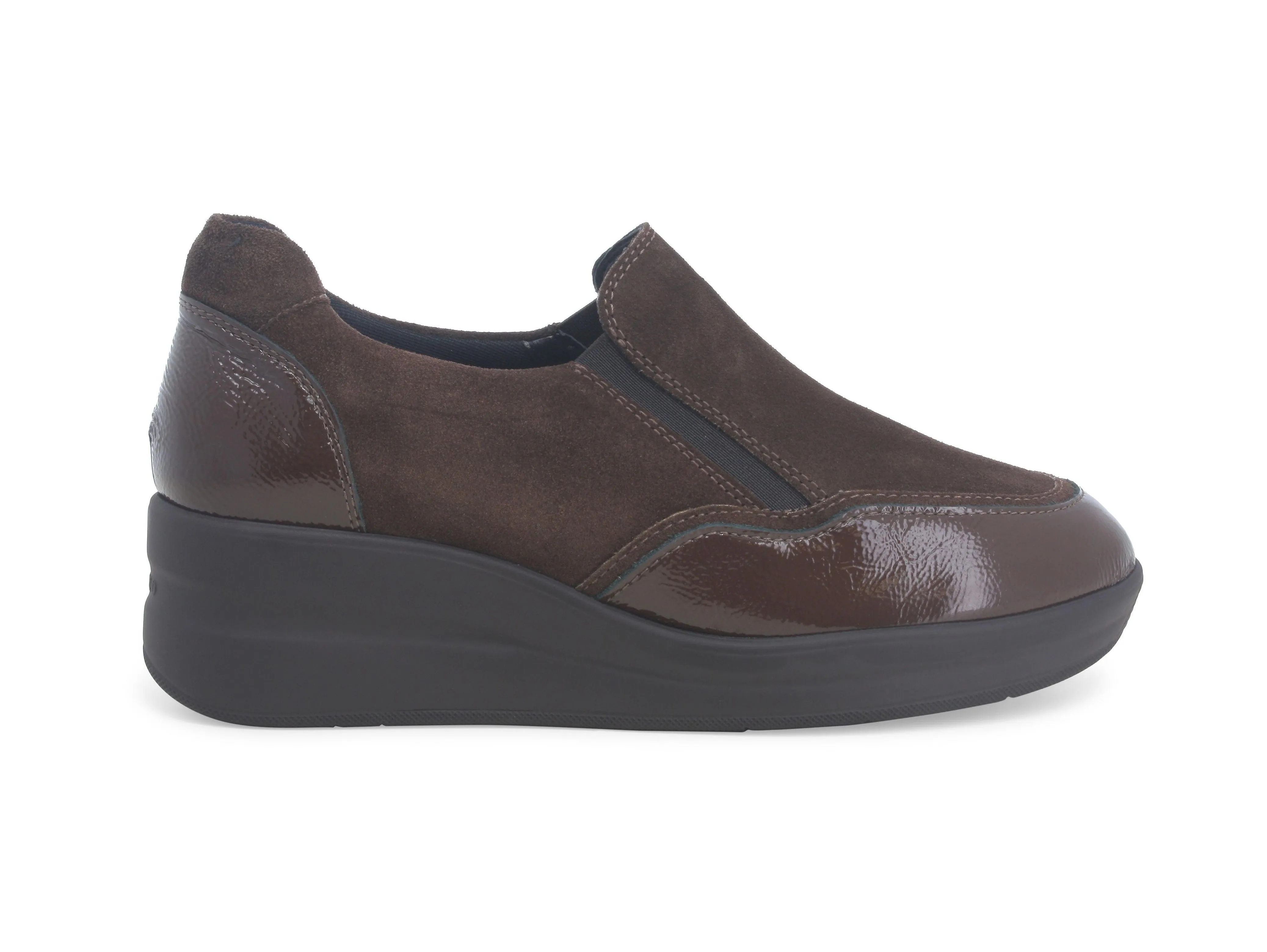 Melluso Slip-on 2 Elastici Zeppa Comoda Tomaia Camoscio