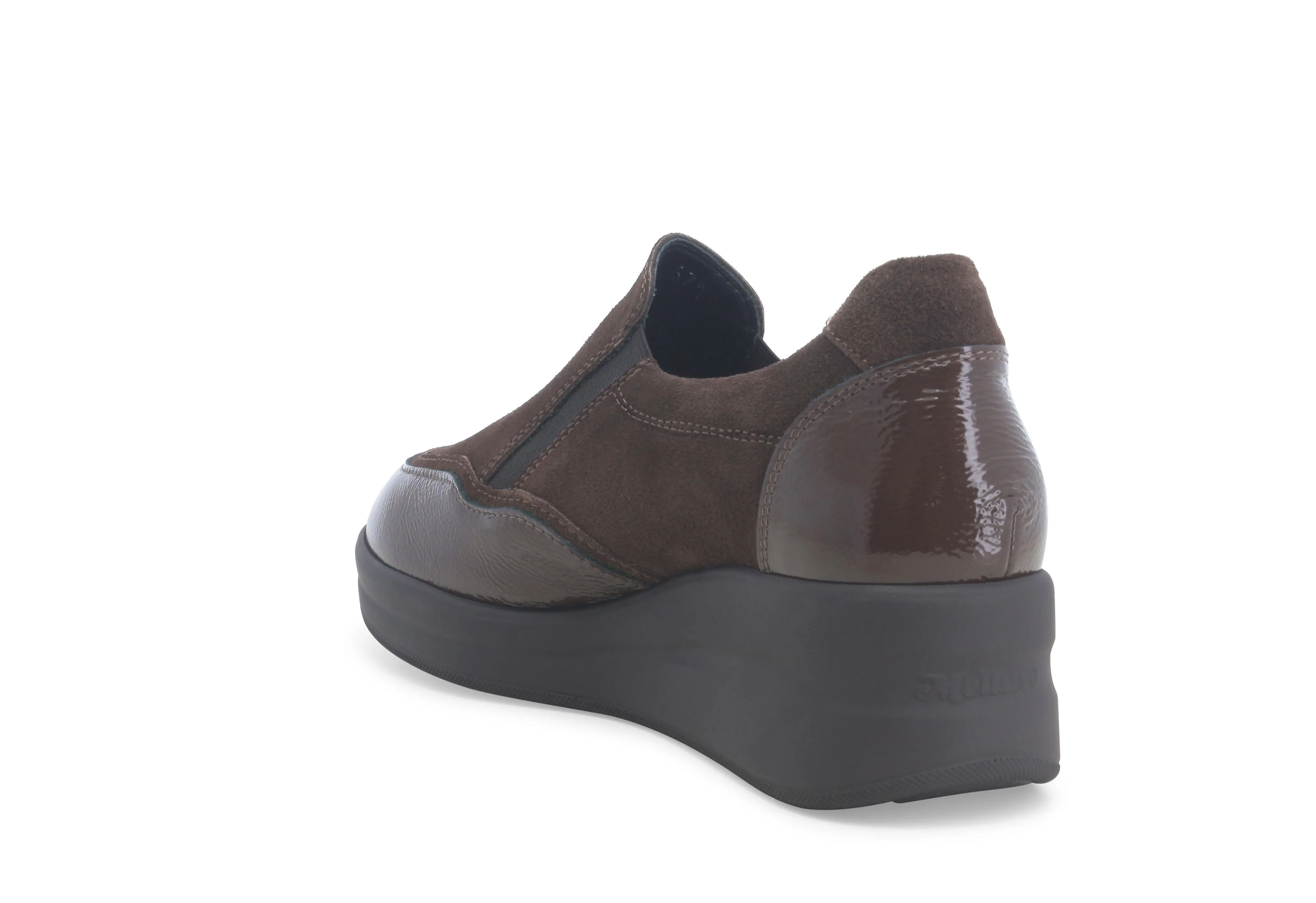 Melluso Slip-on 2 Elastici Zeppa Comoda Tomaia Camoscio