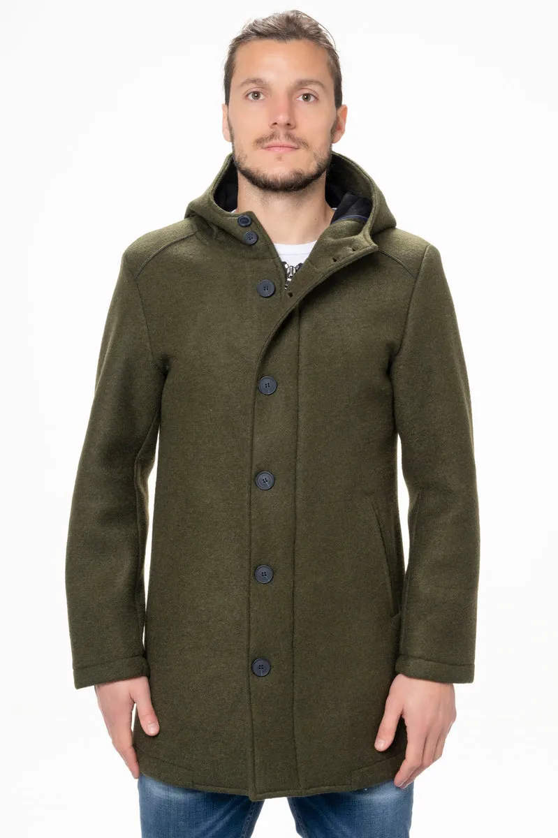 Mentore  Cappotto verde gaucho mentore  
