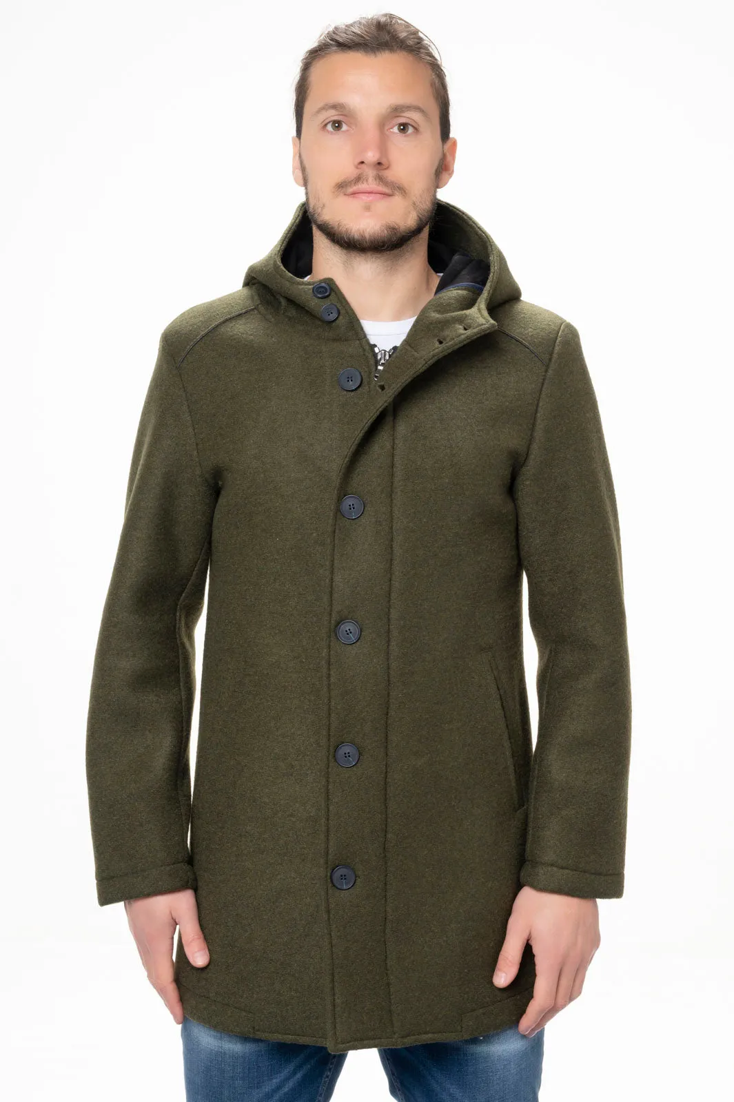 Mentore  Cappotto verde gaucho mentore  