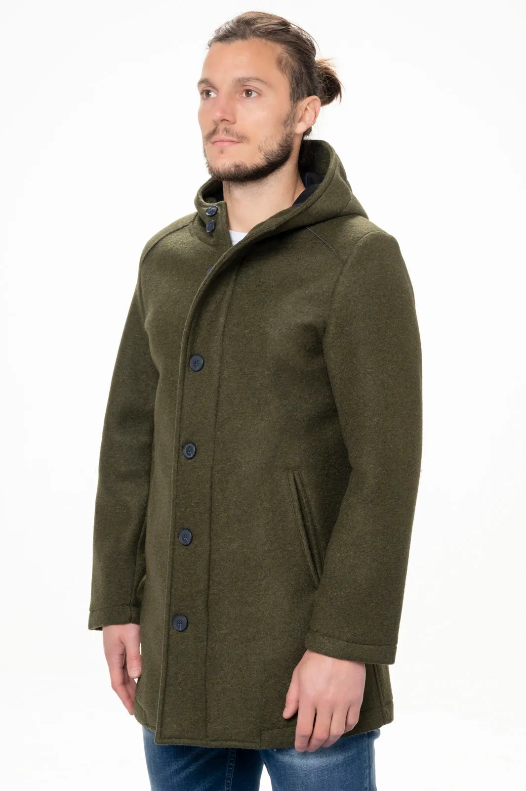 Mentore  Cappotto verde gaucho mentore  