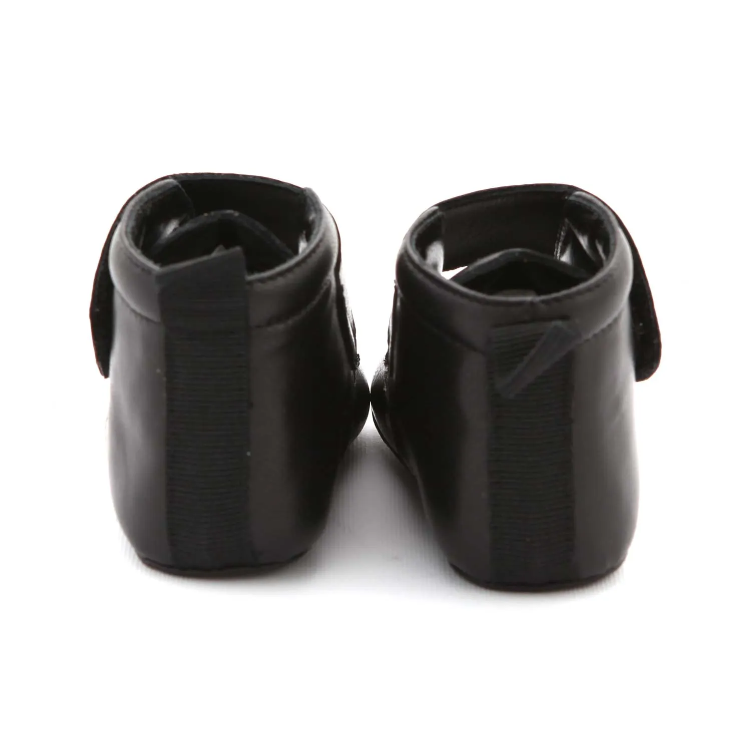 Mini Scarponcino In Pelle Nera Bebè