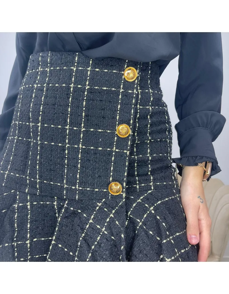 MINIGONNA  SHORT A QUADRI