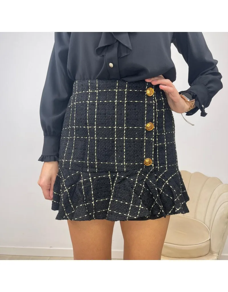 MINIGONNA  SHORT A QUADRI