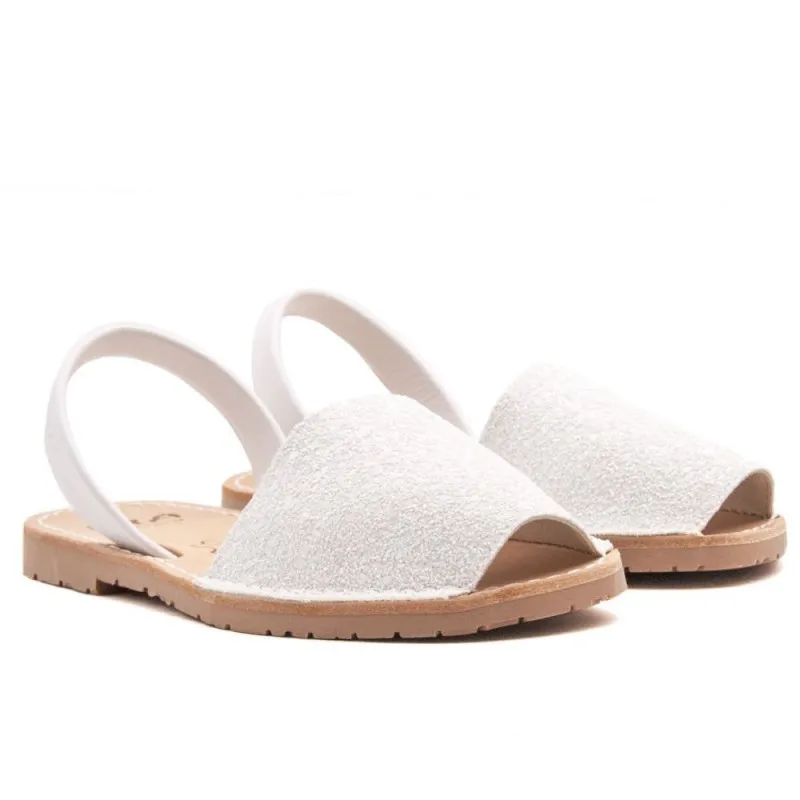 Minorchine Ria Menorca 21224 bianche in glitter