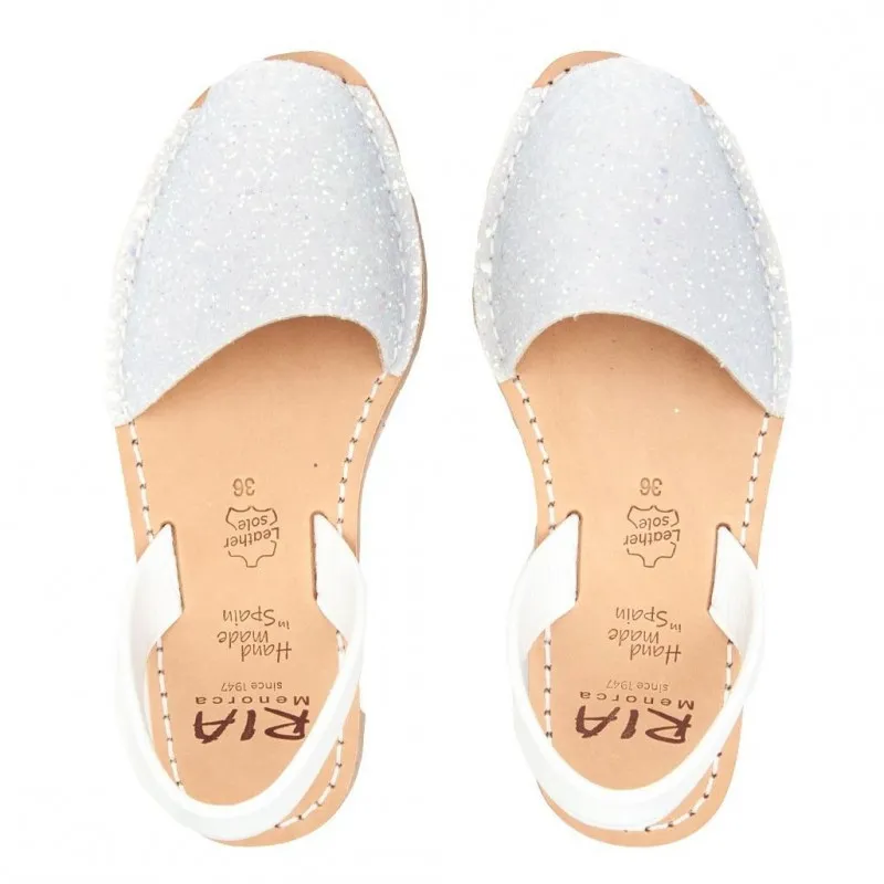 Minorchine Ria Menorca 21224 bianche in glitter