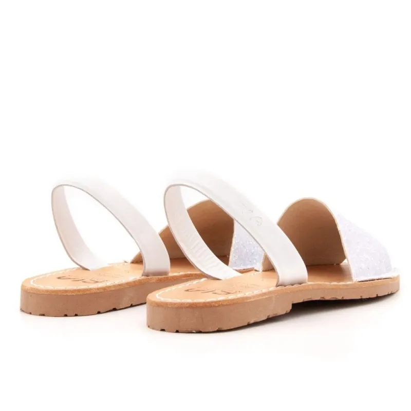Minorchine Ria Menorca 21224 bianche in glitter