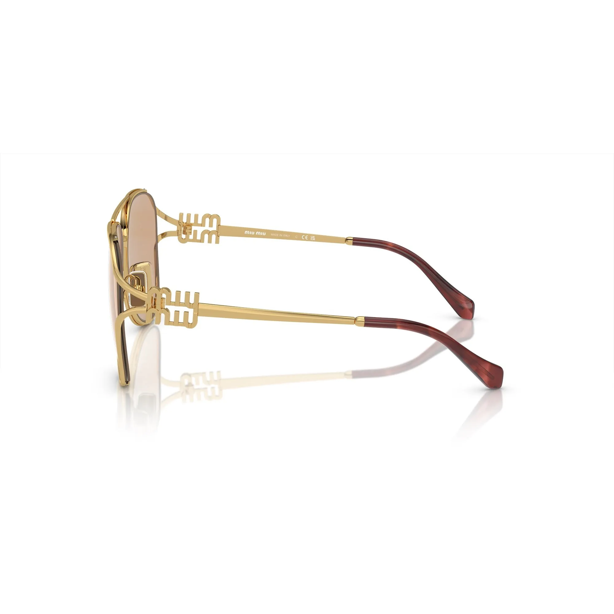   Miu Miu MU 52ZS - 5AK40D Oro | Occhiale Da Sole Donna 
